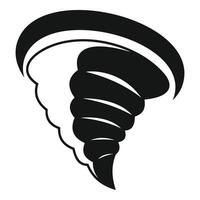 Black and white tornado rotating and forming a vortex vector