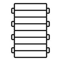 Battery energy storage system providing power backup for industrial applications vector