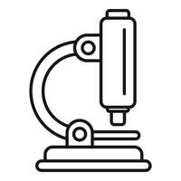 Laboratory microscope standing on a table for scientific research vector