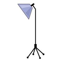 Studio lighting softbox standing on a tripod vector