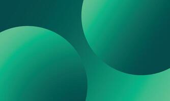 abstract green rounded shape gradient background vector