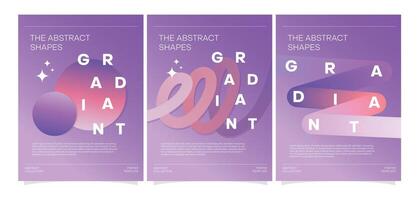 typography poster design template with dynamic gradient. vector