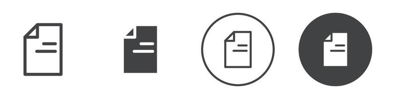 Document file icon logo outline vector