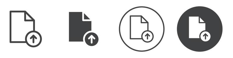 File Upload icon logo outline vector