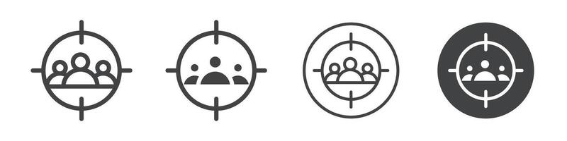 Target audience icon vector