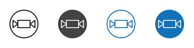 Candy icon flat editable icon mark set. vector