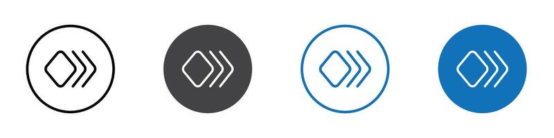 Keyframes icon flat editable icon mark set. vector