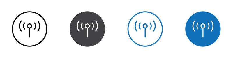 Network icon flat editable icon mark set. vector