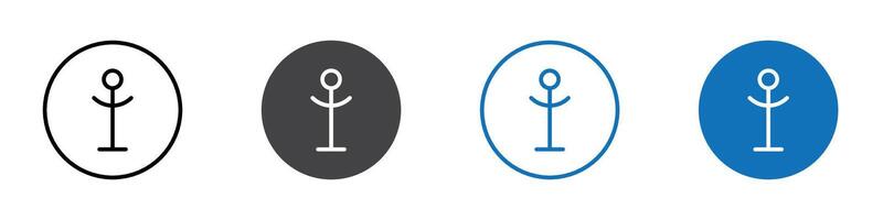 Rack icon flat editable icon mark set. vector