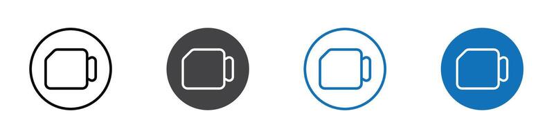 camera icon flat editable icon mark set. vector