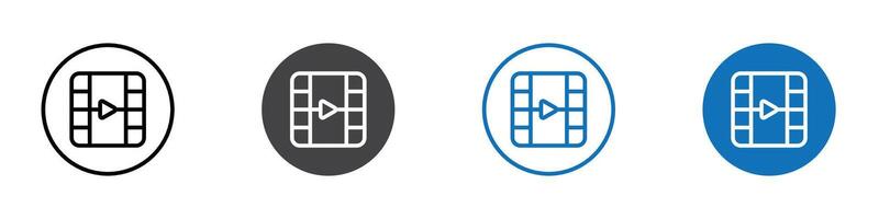 icon flat editable icon mark set. vector