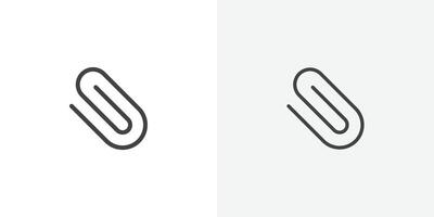 Attach icon flat and simple set design vector