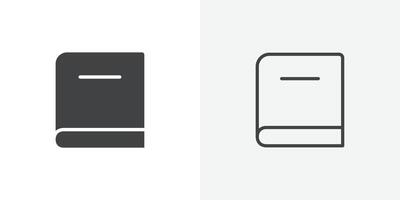 Book icon flat and simple set design vector
