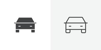 Car icon flat and simple set design vector