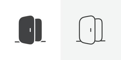 Door icon flat and simple set design vector
