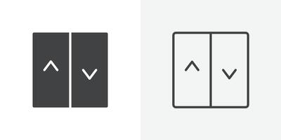 Elevator icon flat and simple set design vector