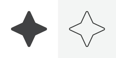 Flare icon flat and simple set design vector