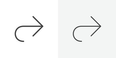 Forward icon flat and simple set design vector