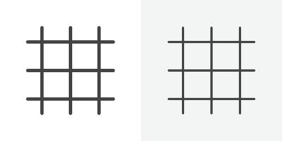Grid icon flat and simple set design vector
