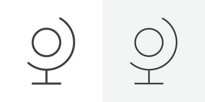 Globe icon flat and simple set design vector