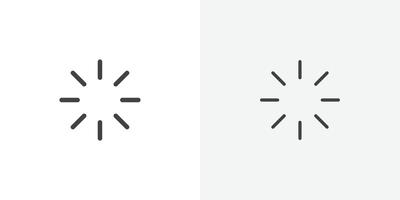 Loading icon flat and simple set design vector