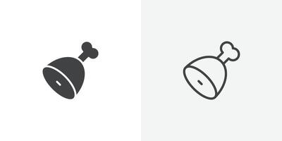 Meat icon flat and simple set design vector