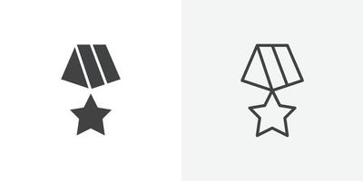 Medal icon flat and simple set design vector