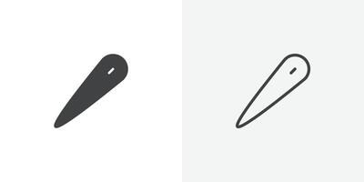 Needle icon flat and simple set design vector