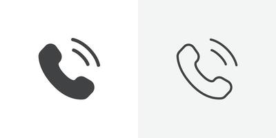 Phone icon flat and simple set design vector