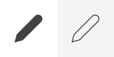 Pencil icon flat and simple set design vector