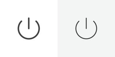 Power icon flat and simple set design vector