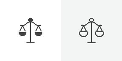 Scale icon flat and simple set design vector