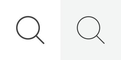 Search icon flat and simple set design vector
