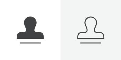 Stamp icon flat and simple set design vector