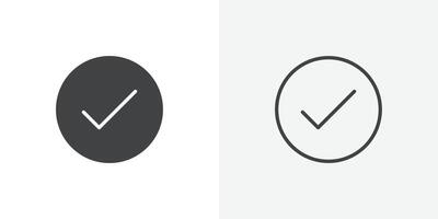 Verified icon flat and simple set design vector