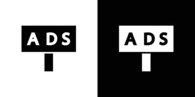 billboard ad promotion simple symbol vector