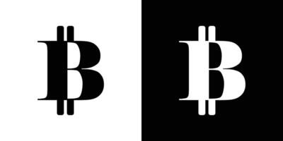 Bitcoin icon design simple symbol vector