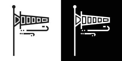 blowing wind icon simple symbol vector