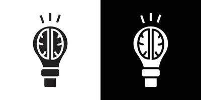 Brain idea icon simple symbol vector