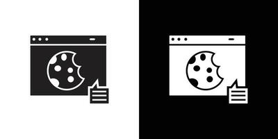 browser cookie icon simple symbol vector