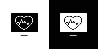 cardiogram icon simple symbol vector