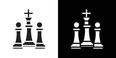 chess icon simple symbol vector