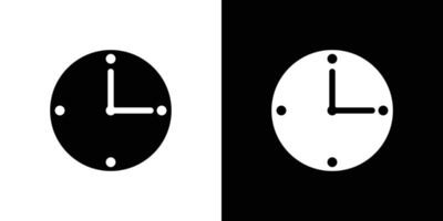 Clock icon design simple symbol vector