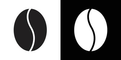 cofee bean icon simple symbol vector