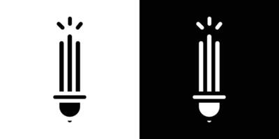 Energy efficiency light bulb icon design simple symbol vector