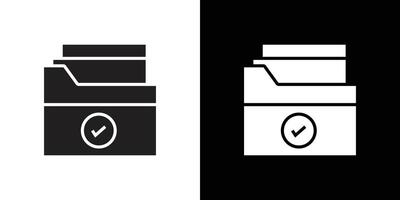 Files and Folders Security icon simple symbol vector