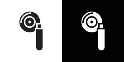 Hard disk drive icon simple symbol vector