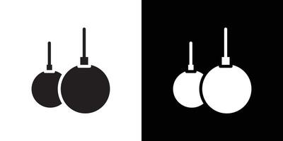 Gymnastic ring icon simple symbol vector