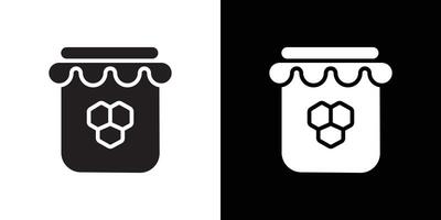 Honey jar icon simple symbol vector