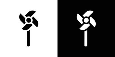 Paper Windmill icon design simple symbol vector